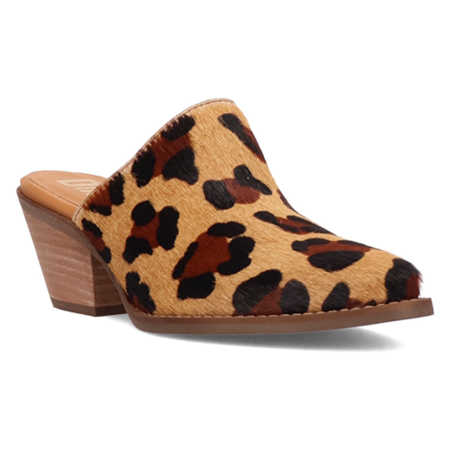 Calico Leopard Fur Mule (DS) DP