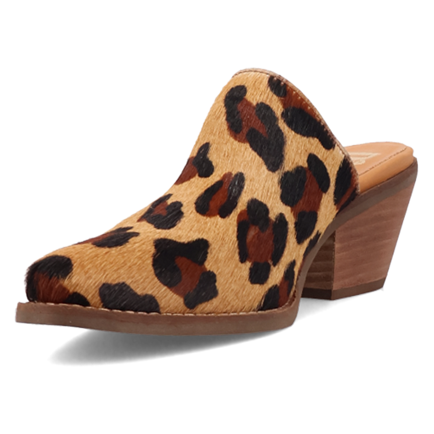 Calico Leopard Fur Mule (DS) DP