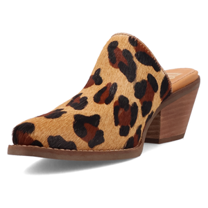 Calico Leopard Fur Mule (DS) DP