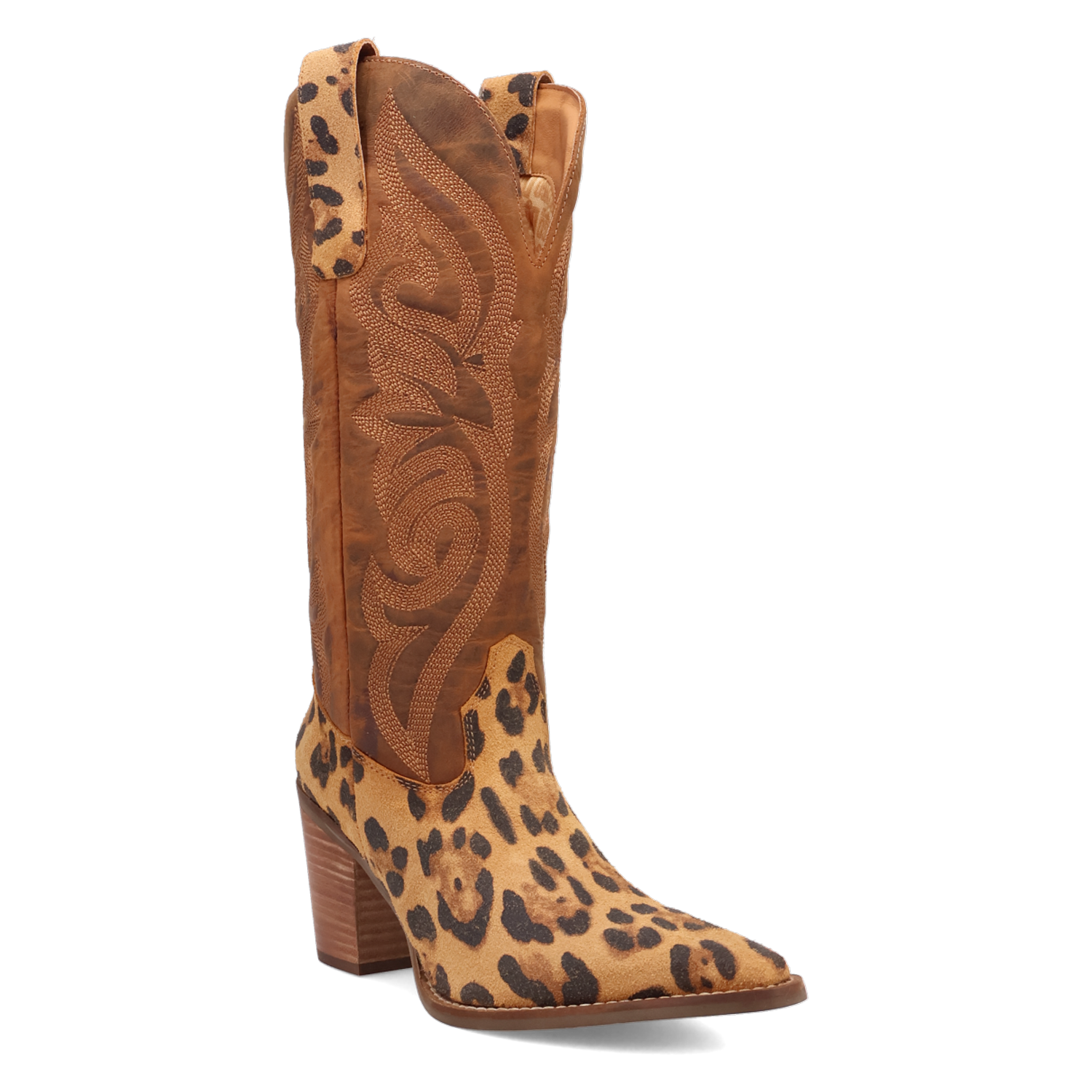 Hensley Leopard Leather Boot (DS) DP