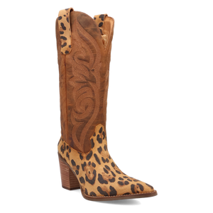 Hensley Leopard Leather Boot (DS) DP