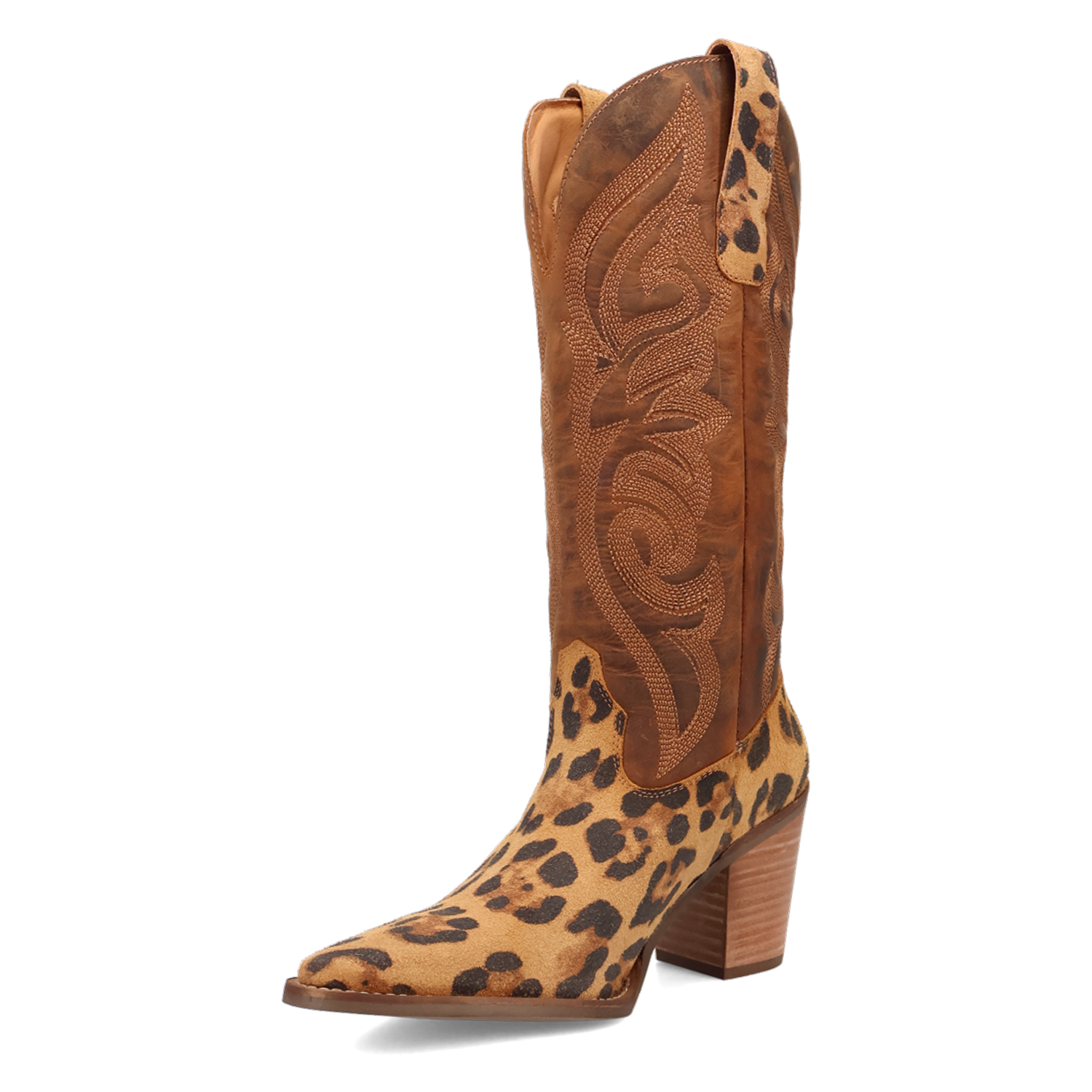 Hensley Leopard Leather Boot (DS) DP