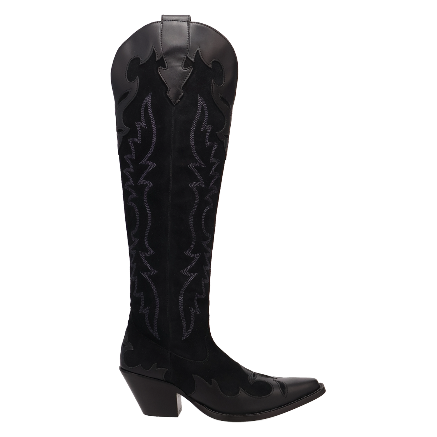 Drama Queen Black Suede Leather Boot (DS) DP