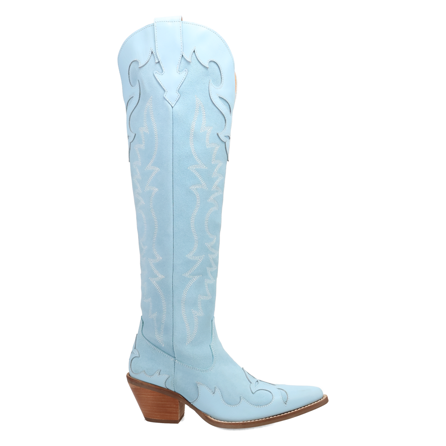 Drama Queen Blue Suede Leather Boot (DS) DP