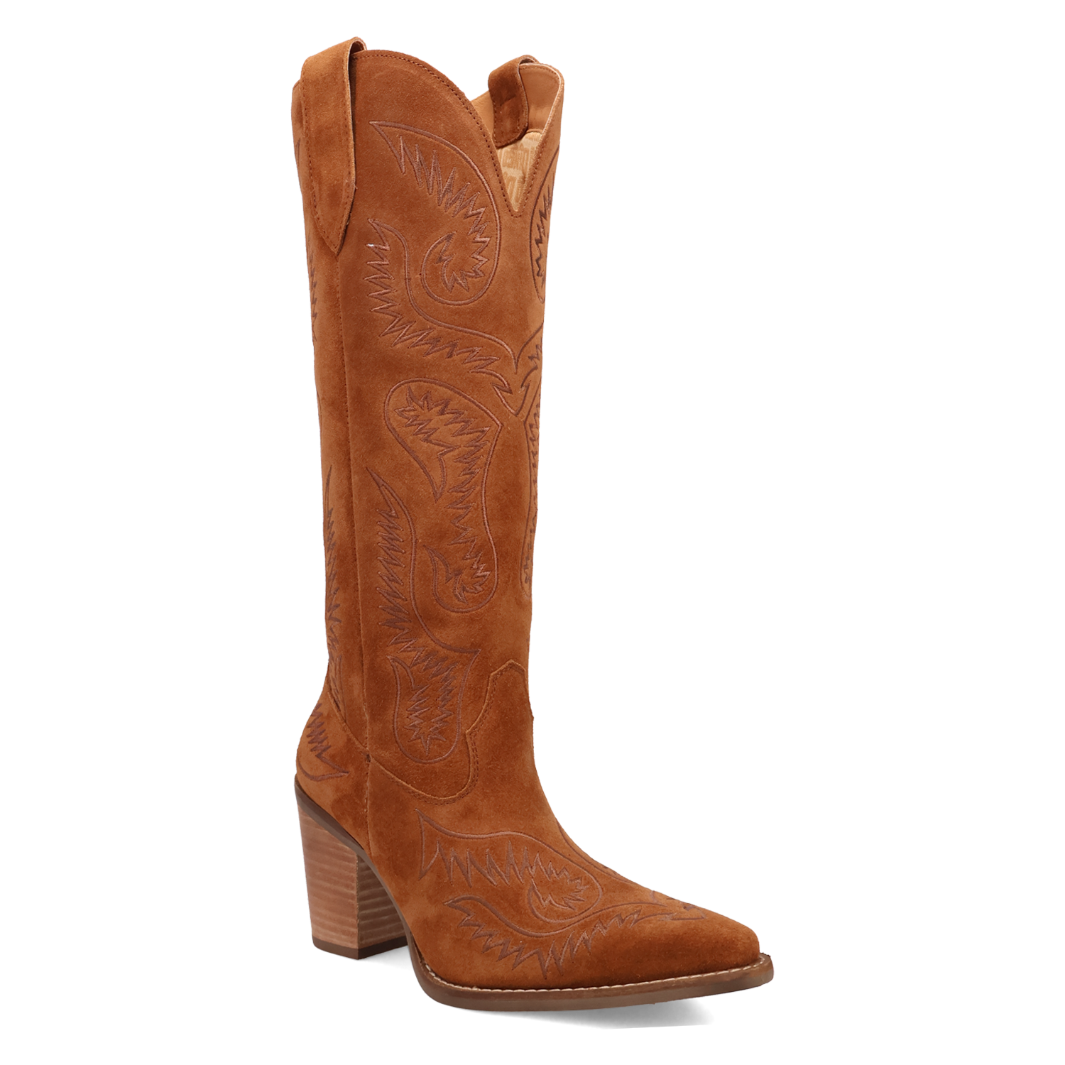 Evita Camel Suede Leather Boot (DS)