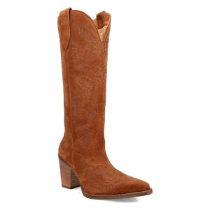 Evita Camel Suede Leather Boot (DS)