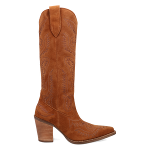 Evita Camel Suede Leather Boot (DS)