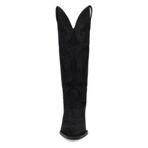 Evita Black Suede Leather Boot (DS)