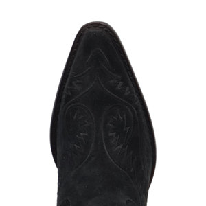 Evita Black Suede Leather Boot (DS)