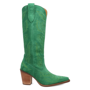 Evita Green Suede Leather Boot (DS) ~ PREORDER JUNE 2025