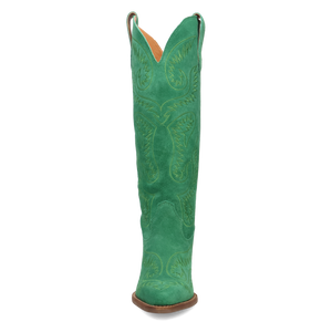 Evita Green Suede Leather Boot (DS) ~ PREORDER JUNE 2025