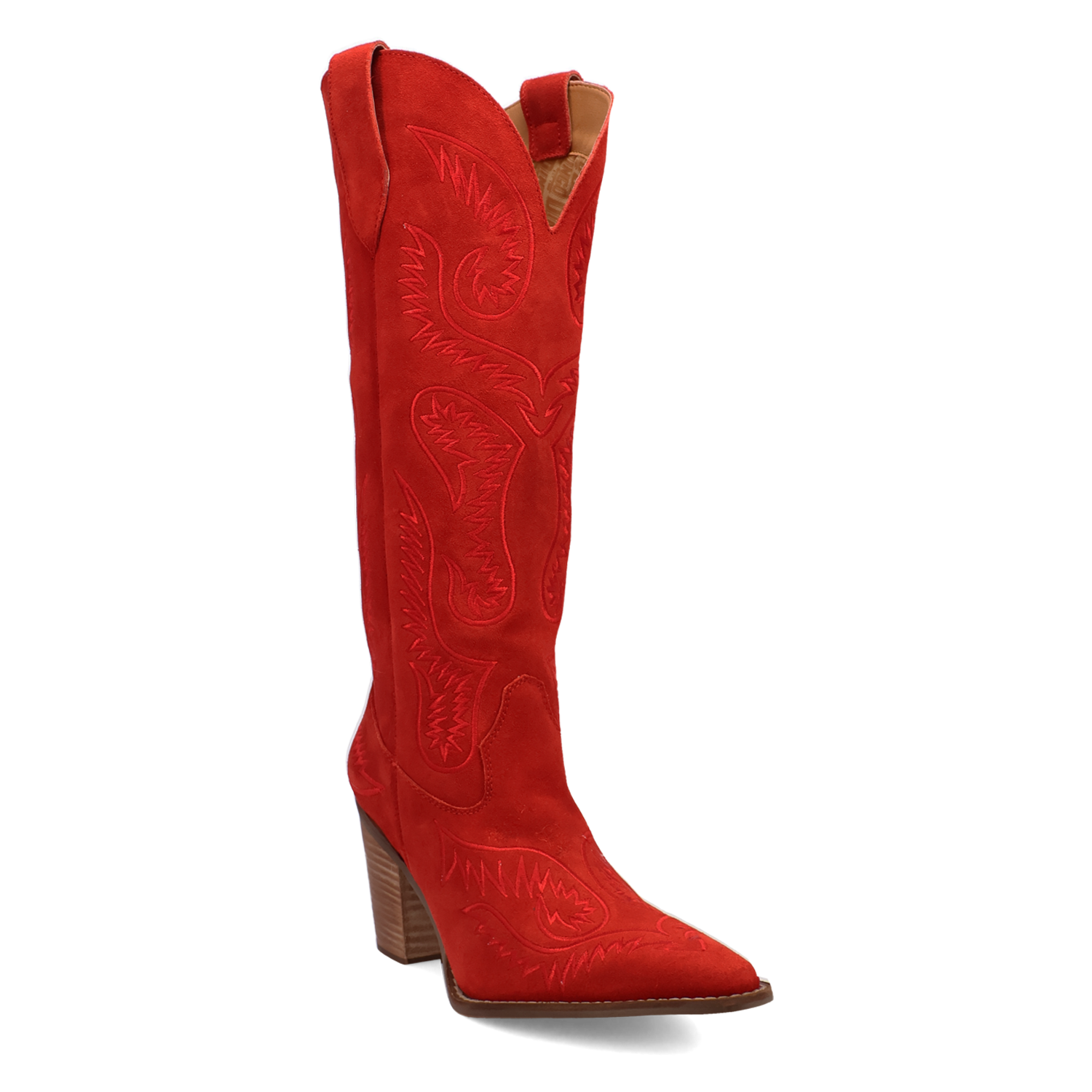 Evita Red Suede Leather Boot (DS)