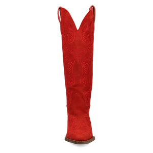 Evita Red Suede Leather Boot (DS)
