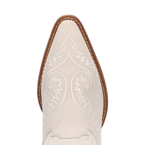 Evita White Suede Leather Boot (DS)