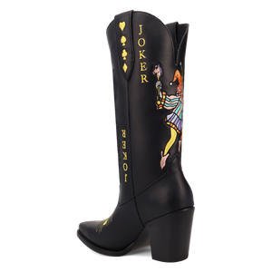 Joker Black Leather Boots (DS)