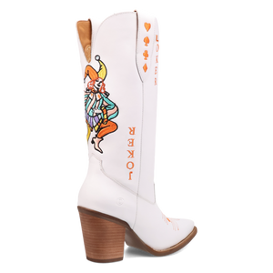 Joker White Leather Boots (DS)