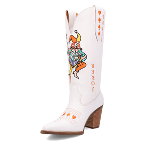 Joker White Leather Boots (DS)