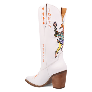 Joker White Leather Boots (DS)