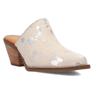 Cash Cow Cream Fur/Silver Mule (DS) DP