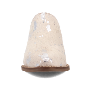 Cash Cow Cream Fur/Silver Mule (DS) DP