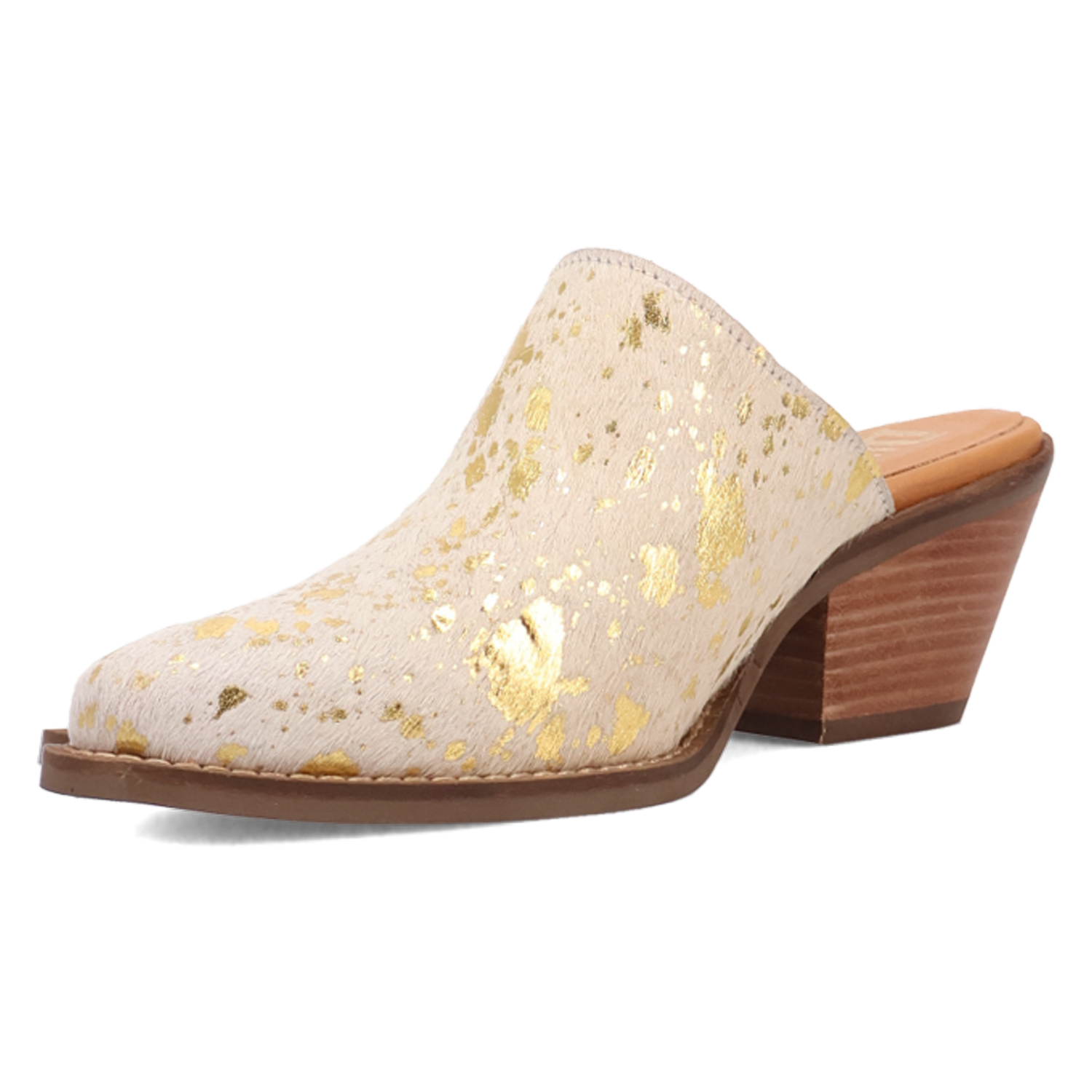 Cash Cow Cream Fur/Gold Mule (DS) DP