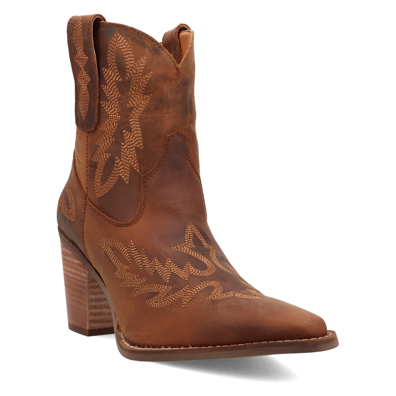Rocky Top Brown Leather Bootie (DS) DP ~ PREORDER 10/1/25