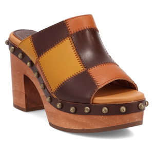 Mosaic Wooden Platform Sandal (DS) DP