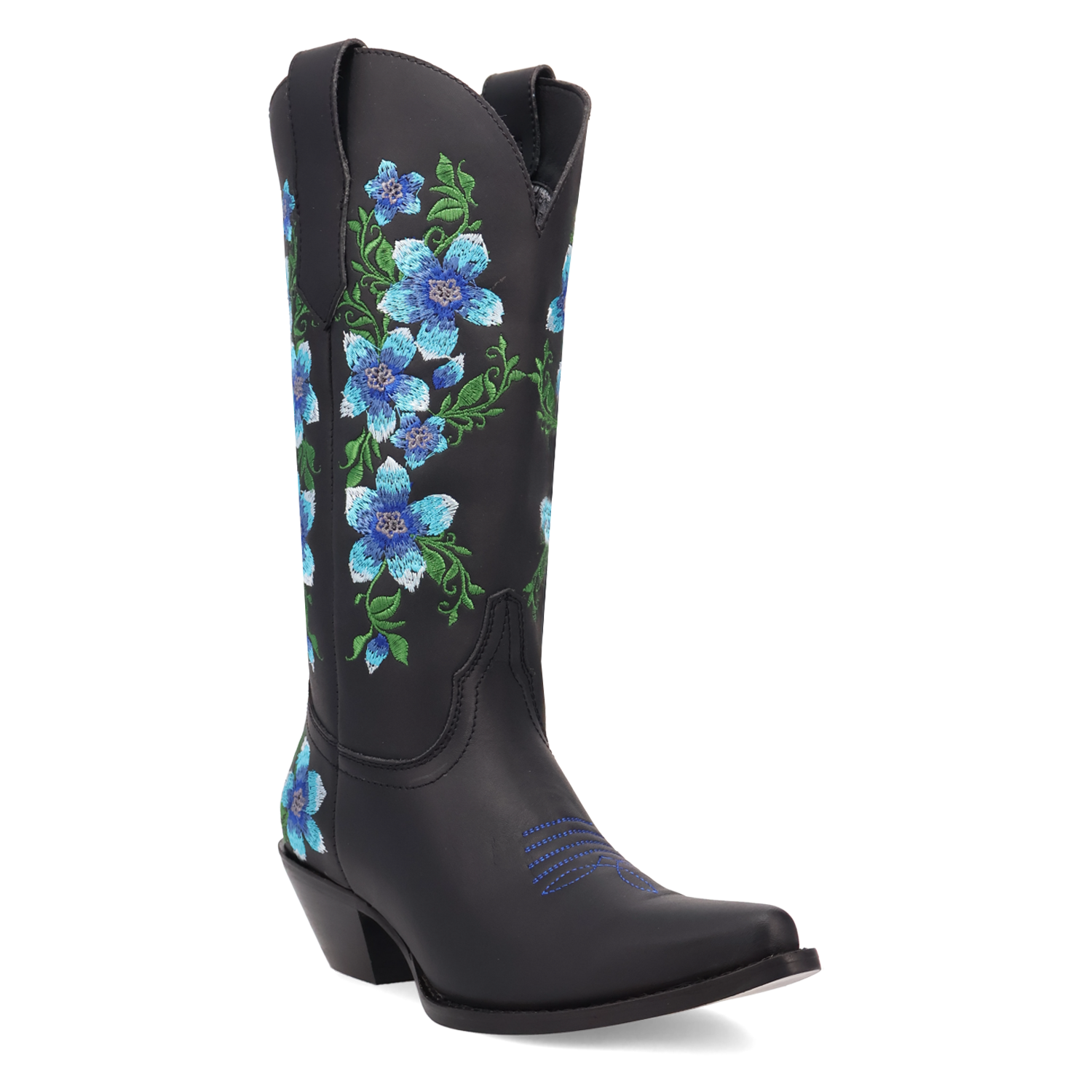 Posie Black/Blue Leather Boot (DS) DP
