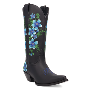Posie Black/Blue Leather Boot (DS) DP