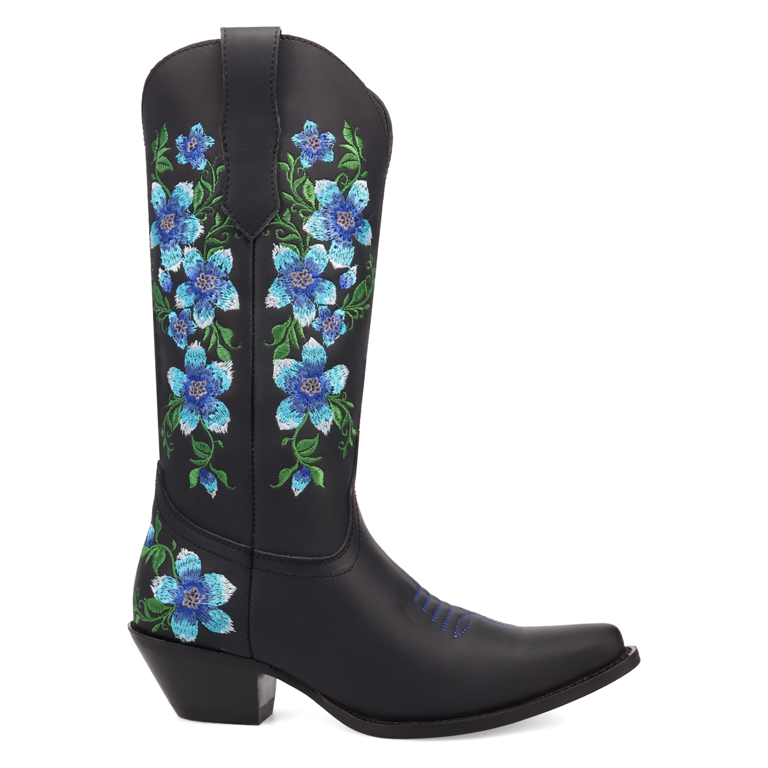 Posie Black/Blue Leather Boot (DS) DP
