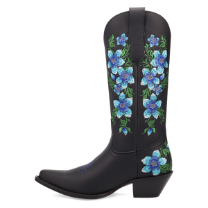Posie Black/Blue Leather Boot (DS) DP