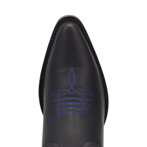 Posie Black/Blue Leather Boot (DS) DP