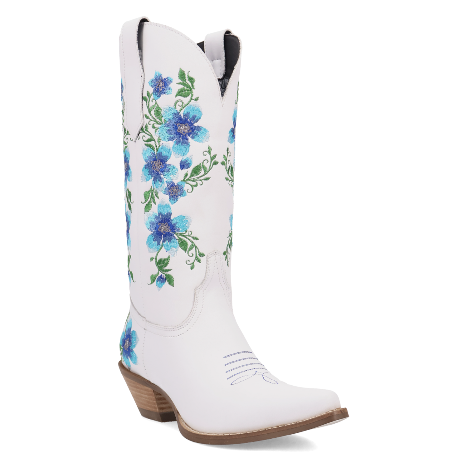 Posie White/Blue Leather Boot (DS) DP