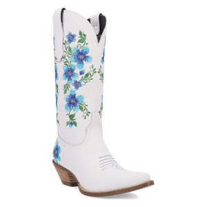 Posie White/Blue Leather Boot (DS) DP