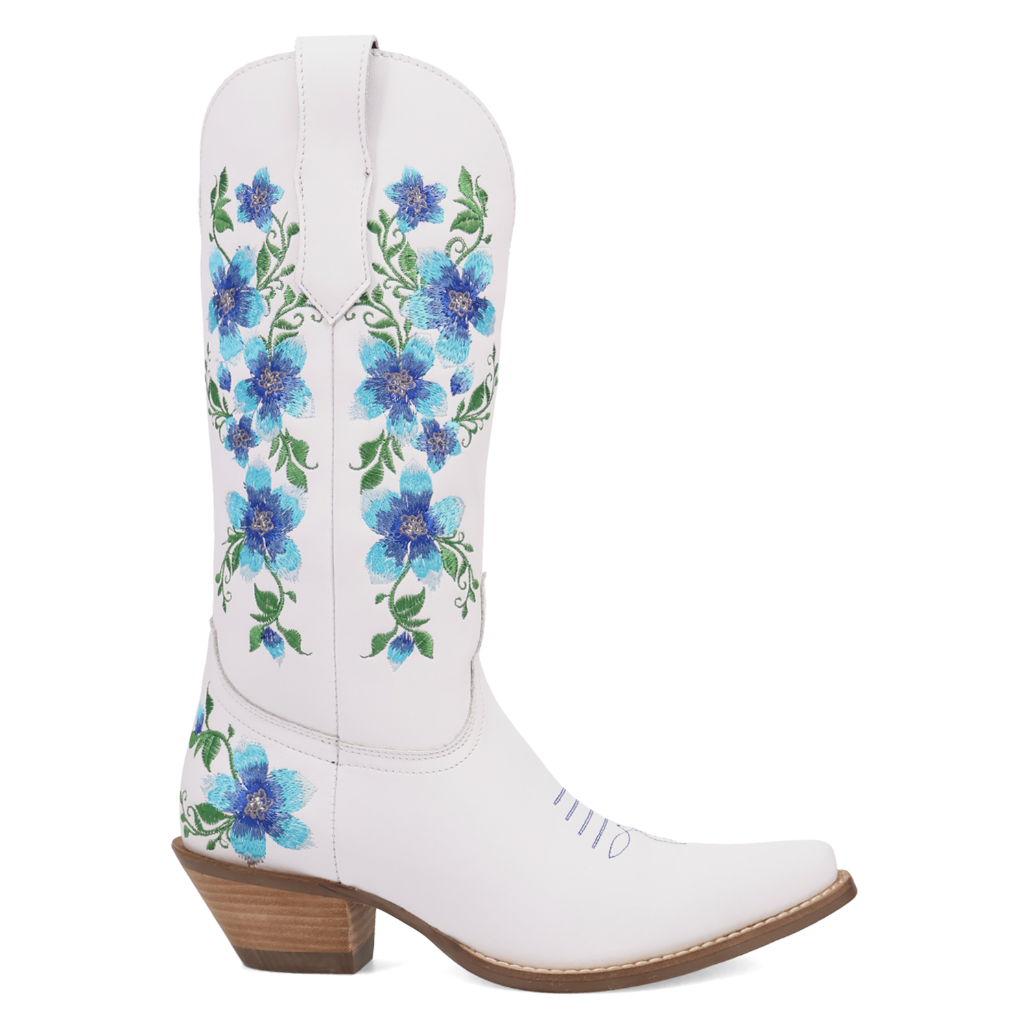 Posie White/Blue Leather Boot (DS) DP