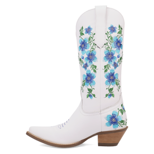 Posie White/Blue Leather Boot (DS) DP