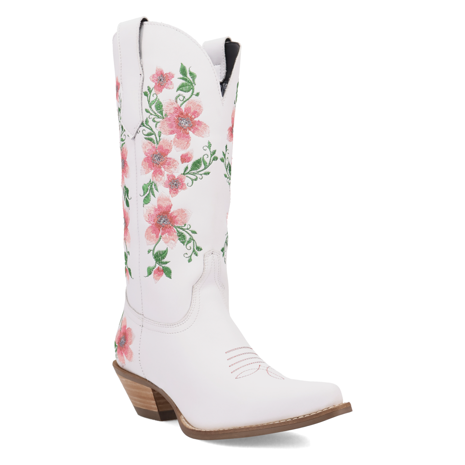 Posie White/Pink Leather Boot (DS) DP