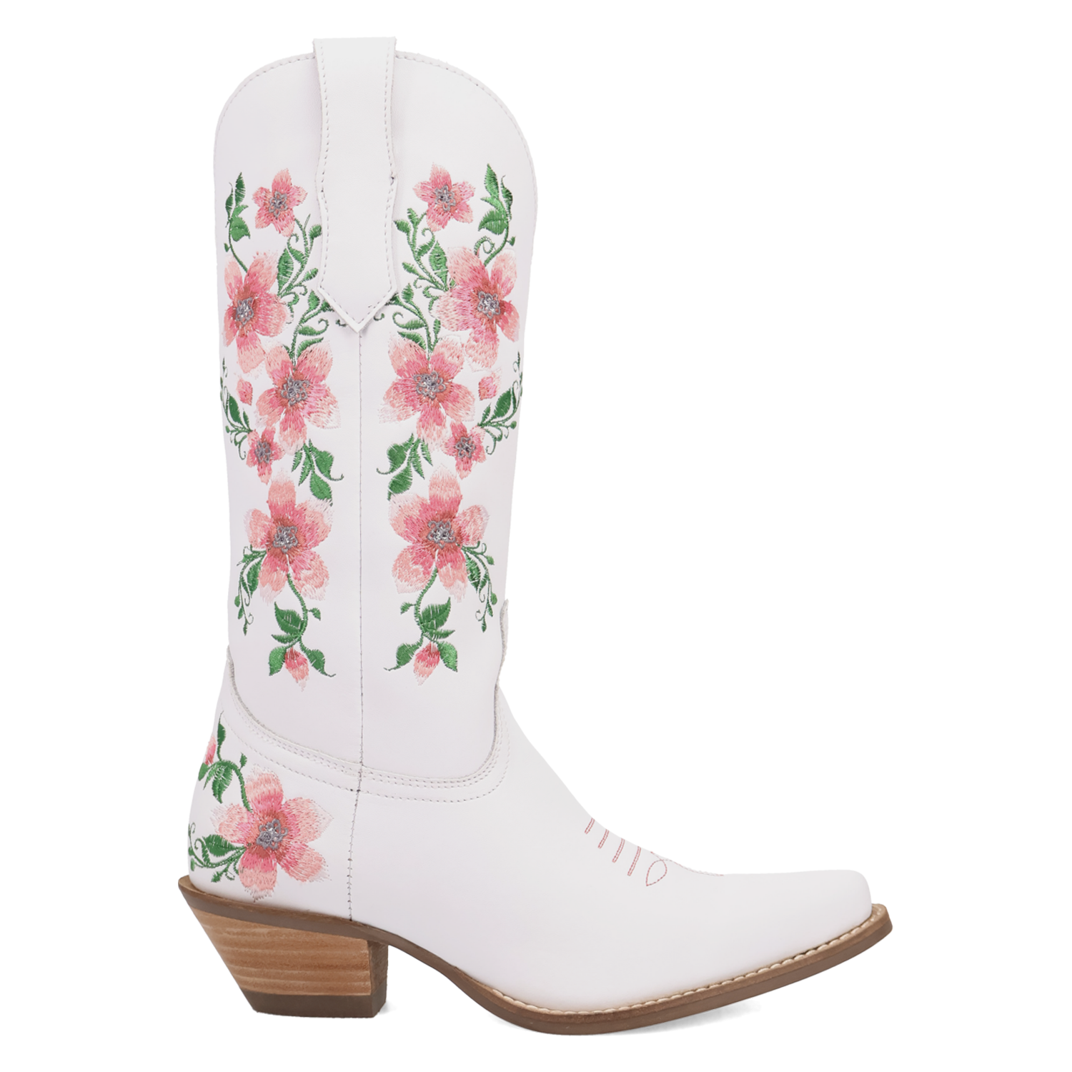 Posie White/Pink Leather Boot (DS) DP