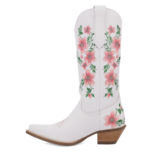 Posie White/Pink Leather Boot (DS) DP