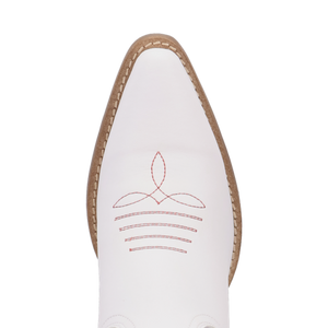 Posie White/Pink Leather Boot (DS) DP