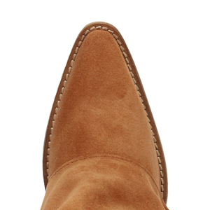 Buckle Bunny Camel Suede Leather Boot (DS) DP