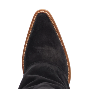 Buckle Bunny Black Suede Leather Boot (DS) DP