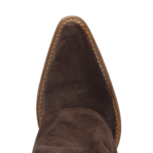 Buckle Bunny Brown Suede Leather Boot (DS) DP