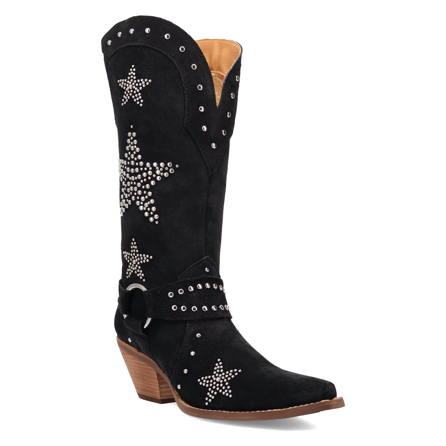 Lucky Stars Black Suede Leather Boot (DS) DP