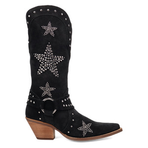 Lucky Stars Black Suede Leather Boot (DS) DP