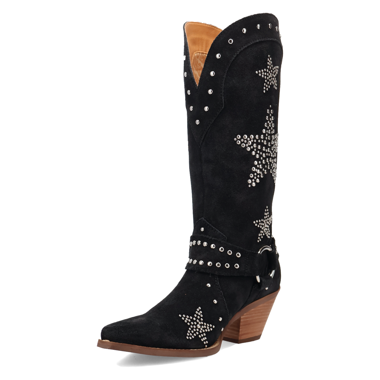 Lucky Stars Black Suede Leather Boot (DS) DP