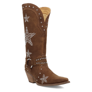 Lucky Stars Brown Suede Leather Boot (DS) DP