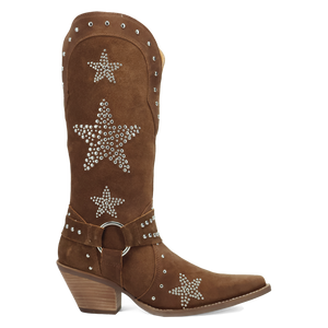 Lucky Stars Brown Suede Leather Boot (DS) DP