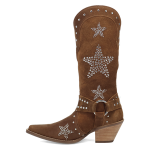 Lucky Stars Brown Suede Leather Boot (DS) DP