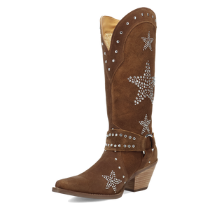 Lucky Stars Brown Suede Leather Boot (DS) DP